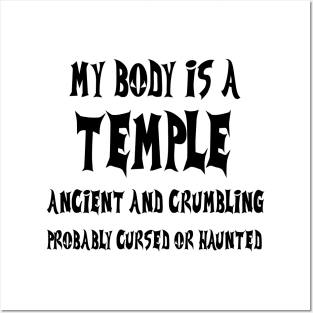 My body is a temple Posters and Art